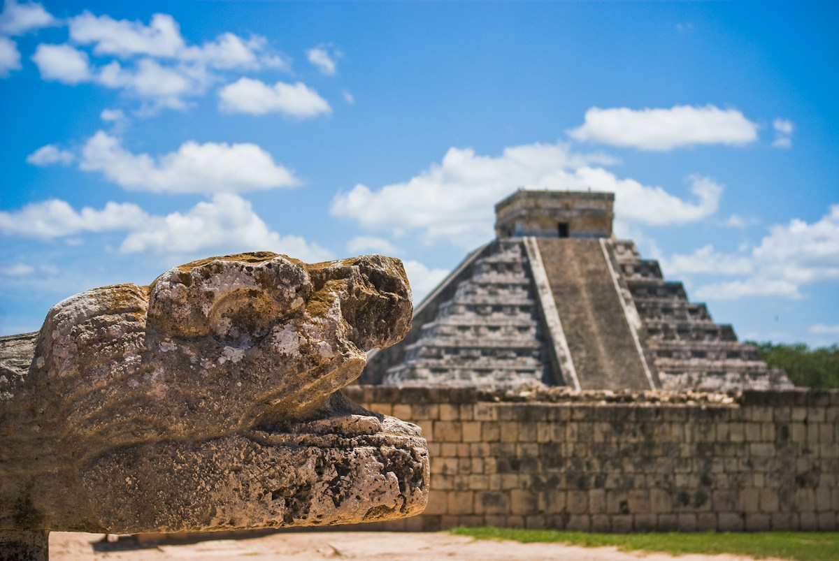 Maya archaeological ruins representing research into the ancient civilisation